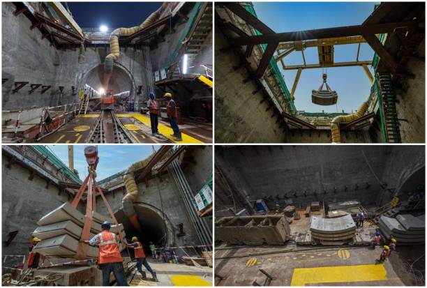 Tunnelling work at under-construction Anand Vihar RRTS station (Images by NCRTC)