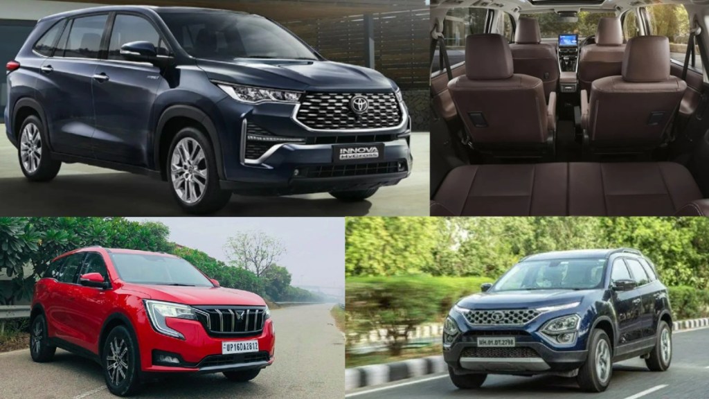 Toyota Innova Hycross vs Tata Safari vs Mahindra XUV700: Spec comparison, mileage, power etc