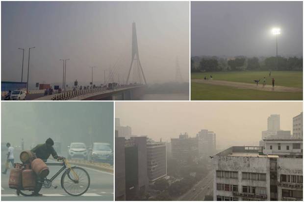 Delhi, the national capital of India, has turned into a gas chamber! The air quality has deteriorated in Delhi-NCR. The Air Quality Index (AQI) is constantly swinging between the very poor and severe category. The situation has reached such a level that World Health Organization (WHO) has cautioned vulnerable groups like pregnant women, older adults above 60 years, and children under 5 years about the risks and health effects that poor air quality can cause. Doctors have advised expecting mothers to stay indoors as much as possible. Health experts are of the view that air pollution can lead to possibly preterm birth, a low birth weight, stillbirth, or congenital abnormalities. On Thursday, the 24-hour average AQI in the national capital stood at 295. Under the Graded Response Action Plan (GRAP), all construction and demolition work, except for essential projects, is banned in Delhi-NCR.Here are a few photos which will reflect the gravity of the situation. Have a look: