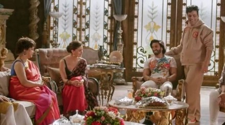 Alia Bhatt and Ranveer Singh on the sets of Rocky Aur Rani Ki Prem Kahani. (Photo: Churni Ganguly/Instagram)