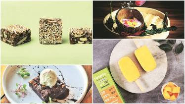vegan dessert, dairy-based desserts, Bombay Sweet Shop, vegan power barfi