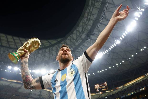 With matches played in air-conditioned stadiums to cope with the heat of the desert state and no beer on tap in stadiums, spectators experienced a World Cup like never before. (Reuters Photo)