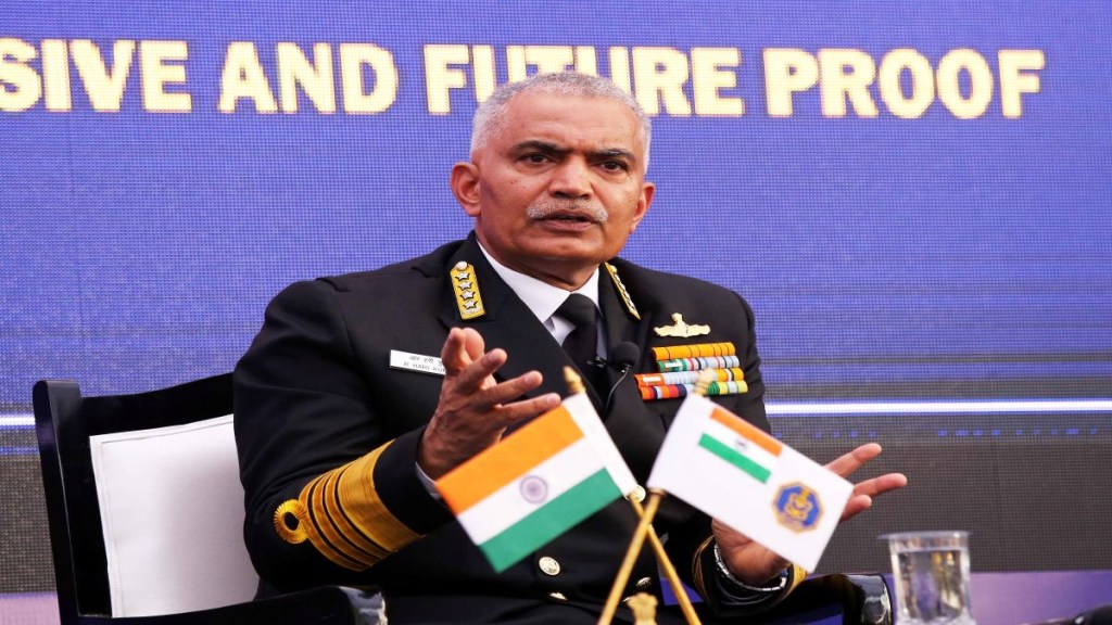 Navy Chief Admiral R Hari Kumar on the Navy Day.