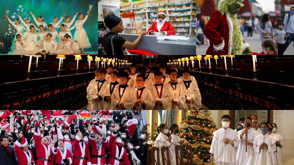 This Christmas eve, different parts of the world have lightened up to celebrate the festival of joy. The occasion is associated with carols, baking cakes, and cookies, having get-togethers, and the legend of Santa Claus. While in some countries Christmas Day is observed as a religious holiday, it is the time of celebration for many others. On this Xmas Eve, take a look at how people in different parts of the world are celebrating the festival: