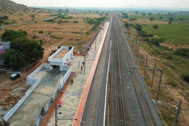 The line connects the Gooty - Dharmavaram main line with the Gooty - Renigunta main line to bypass the Gooty Junction railway station. (Photo: Twitter-Ministry of Railways)