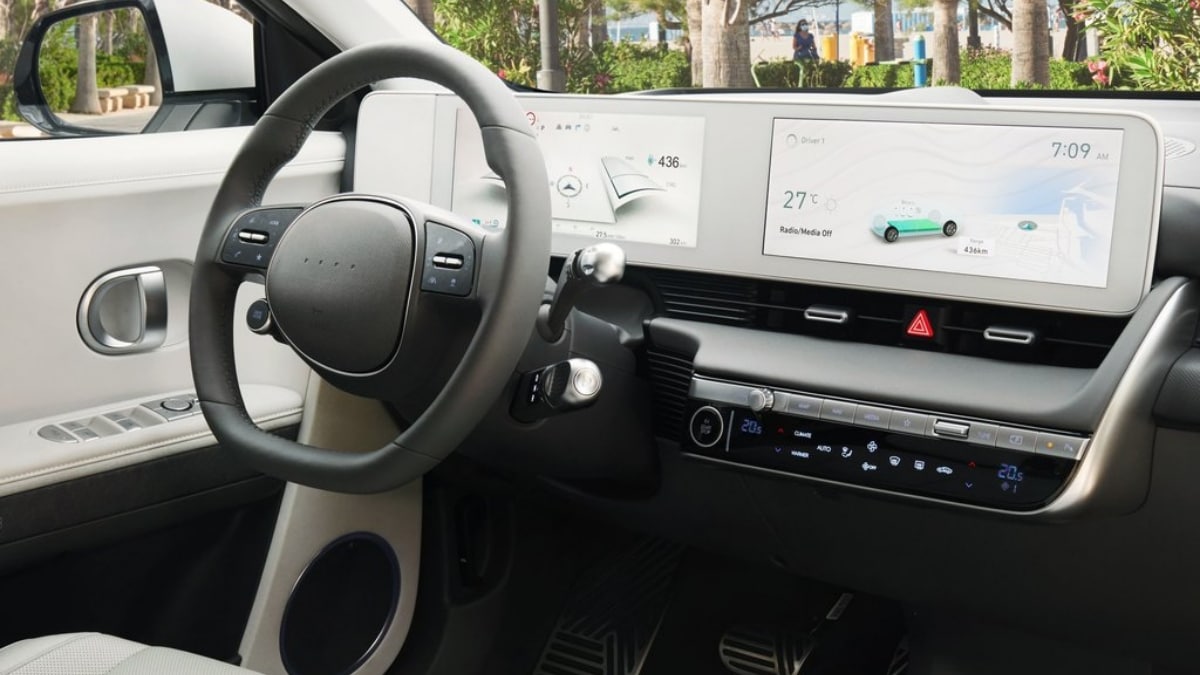 Hyundai's latest electric crossover is loaded with features up to the brim. It gets two massive 12.3-inch screens, a head-up display, ADAS (advance driver assistance systems), and many more.