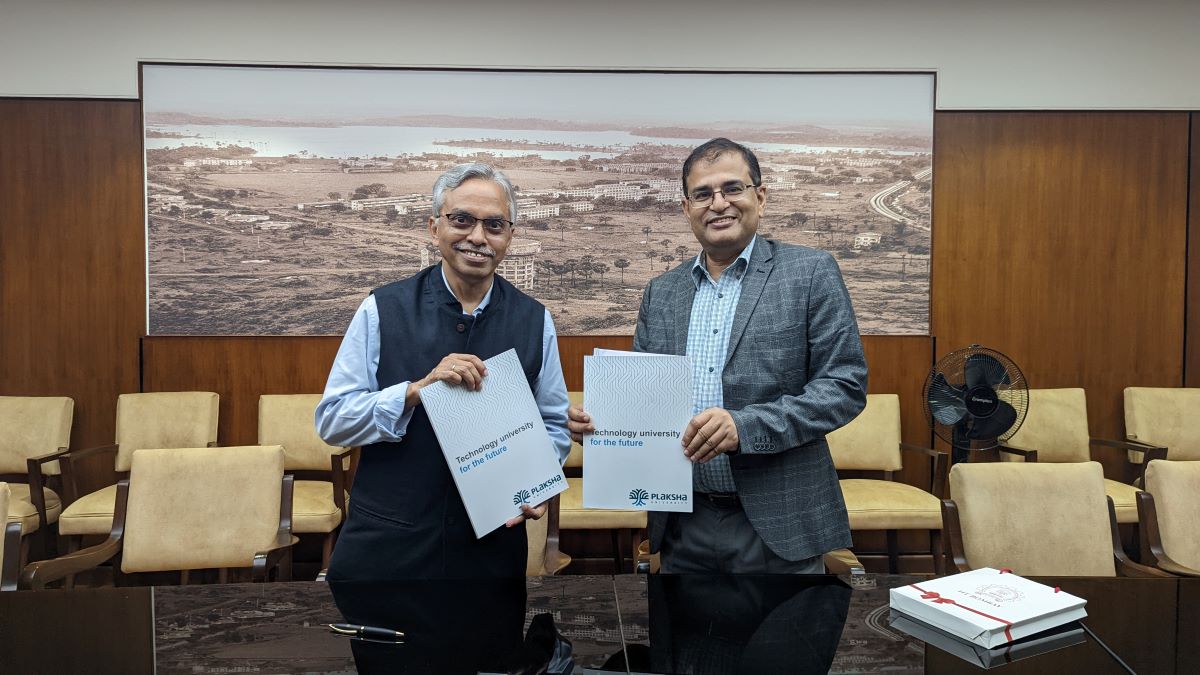 The MoU was signed by Rudra Pratap, founding vice chancellor, Plaksha University.