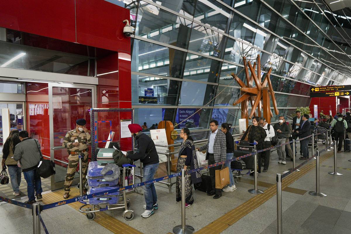 New Delhi: Crowd at T3 IGI Airport departure, in New Delhi. (PTI Photo)
