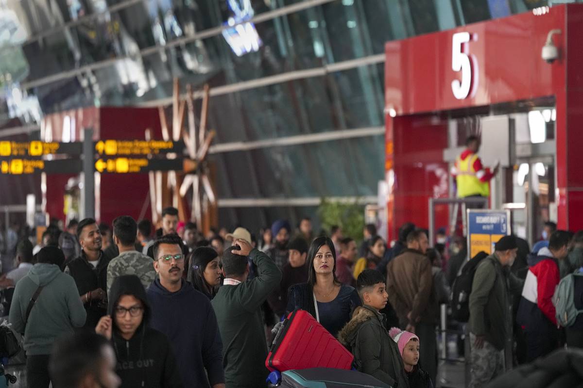New Delhi: Crowd at T3 IGI Airport departure, in New Delhi. (PTI Photo)