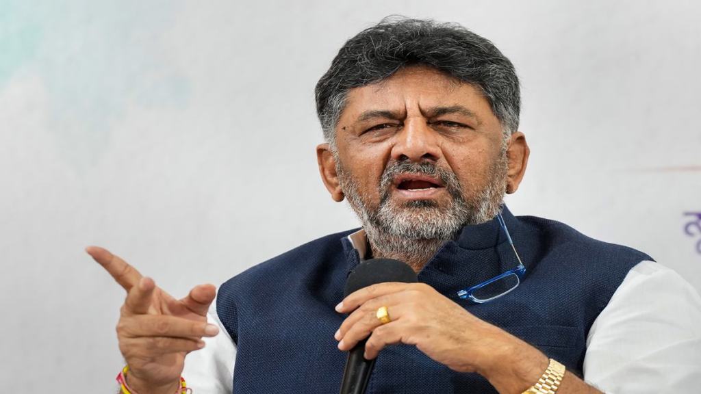 Karnataka Assembly Polls 2023: Cong chief DK Shivakumar booked for showering Rs 500 notes at rally