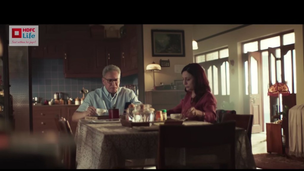 A husband and wife discuss their post-retirement plans in the campaign video