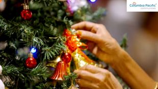 The seniors showed appreciation for the residents with a feast