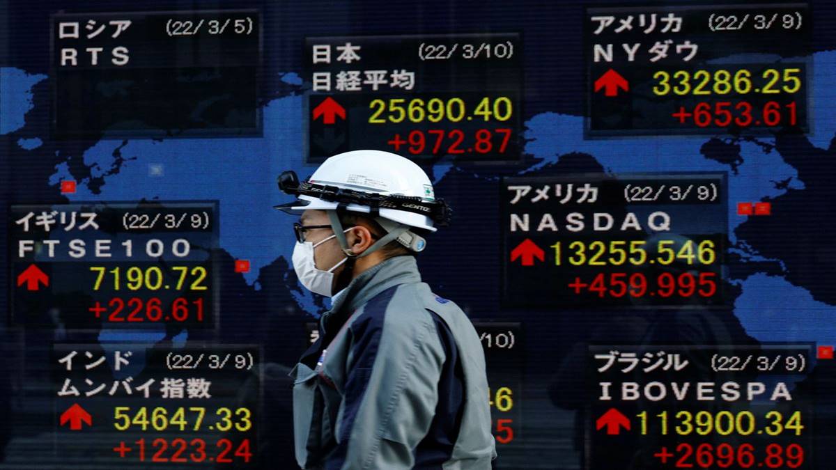 asian shares markets today