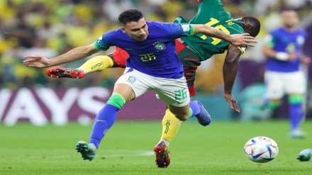 Cameroon, whose last win at the World Cup was in 2002 against Saudi Arabia, were on the back foot for most of the match but sprung to life at the death. (Photo: Twitter/FIFA) Cameroon, whose last win at the World Cup was in 2002 against Saudi Arabia, were on the back foot for most of the match but sprung to life at the death. (Photo: Twitter/FIFA)