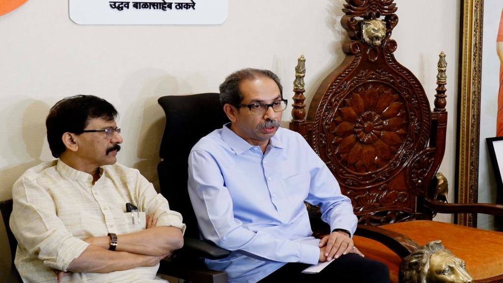 Maharashtra former chief minister Uddhav Thackeray with Sanjay Raut. (Express file Photo)

