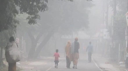 Delhi was shrouded in thick fog, with visibility dipping to 50 meters at Palam airport