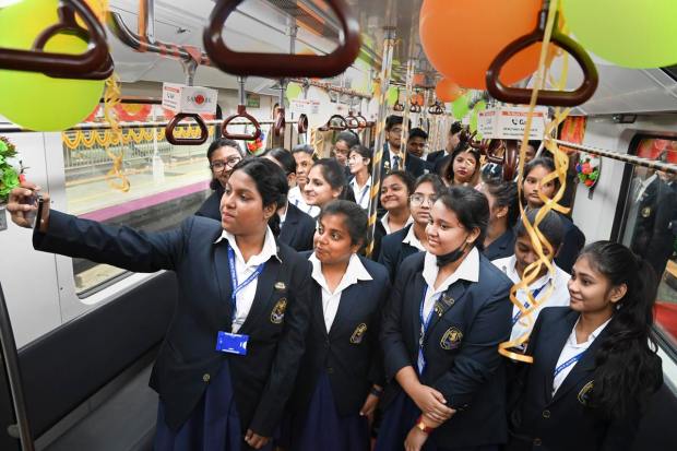 The remaining portion of the project, which is known as the Joka Line, is expected to be completed by the end of 2019. It will connect the city's central business district to the southwestern areas. The line will also meet the East-West and North-South Metro corridors.(PTI Photo)