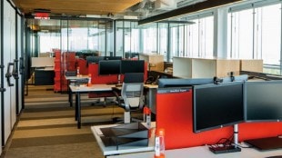 commercial space, office, Hybrid work Models, design models, sustainable, natural materials, open layouts, technology, biophilic designs, millennial entrepreneurs, Zoom meetings, design trend