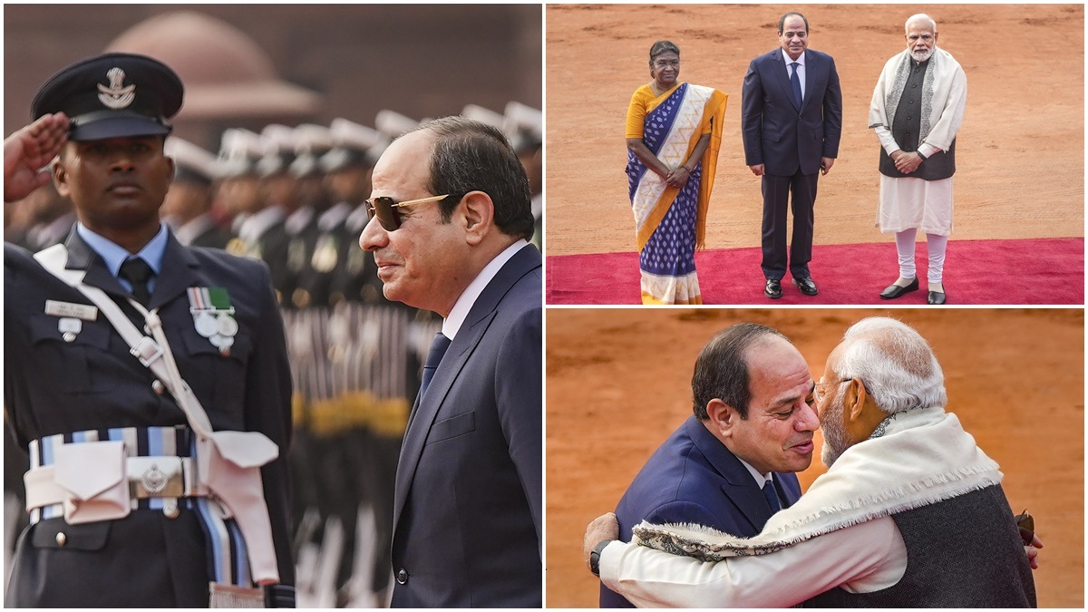republic day, republic day images, republic day 2023, republic day pics, egypt, egypt president, egypt news, Abdel Fattah El Sisi, Abdel Fattah El Sisi images, Abdel Fattah El Sisi twitter, Abdel Fattah El Sisi india visit, Abdel Fattah El Sisi india trip, Abdel Fattah El Sisi news, Abdel Fattah El Sisi ceremonial reception,