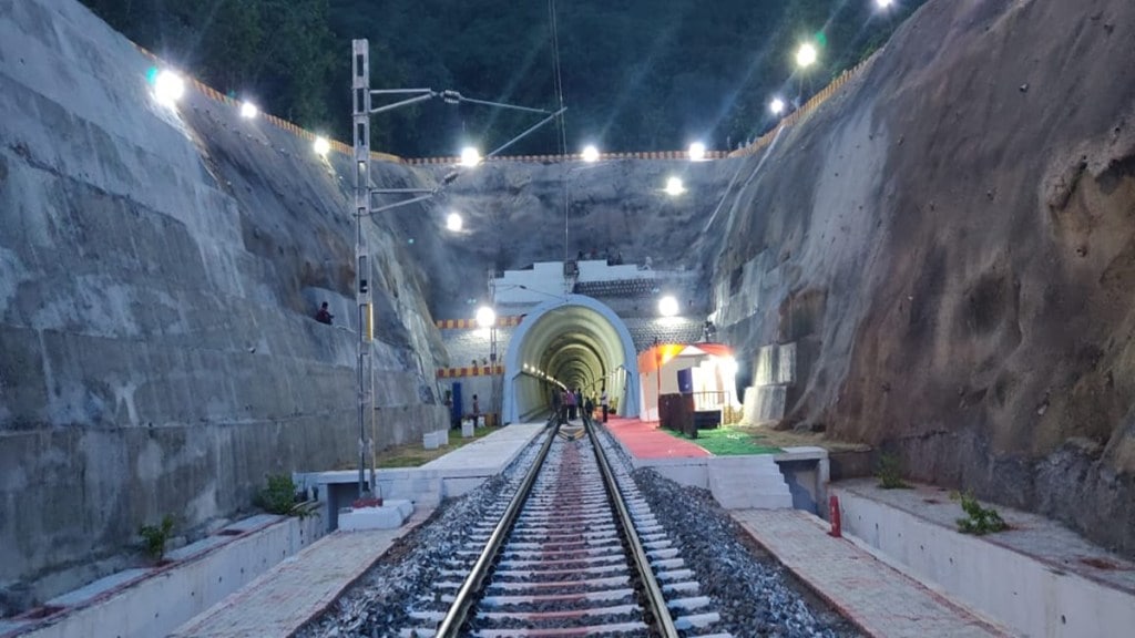 electrified tunnel, electrified rail tunnel, longest electrified tunnel in india, longest electrified railway tunnel in india, longest electrified tunnel in india images,