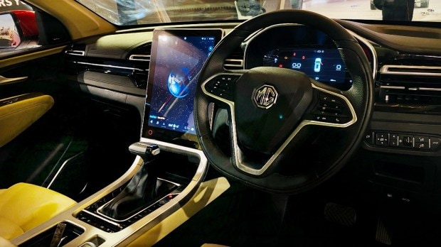 It gets 75 connected features including 100 voice commands. It has a long list of features such as both touch-screen and voice controls for the sunroof, voice commands for ambient lights, navigation voice guidance in five Indian languages, wireless Android Auto & Apple Carplay etc. 