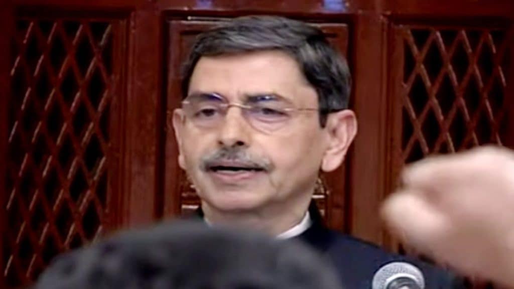 Tamil Nadu Governor R N Ravi's customary address at the first session of the state legislative assembly 2023, in Chennai on Monday. (ANI Photo)
 Tamil Nadu Governor R N Ravi's customary address at the first session of the state legislative assembly 2023, in Chennai on Monday. (ANI Photo)