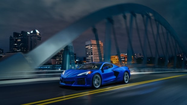 The 2024 E-Ray is the fastest production Corvette in history, clocking a sprint of 0-100 kmph in just 2.5 seconds.