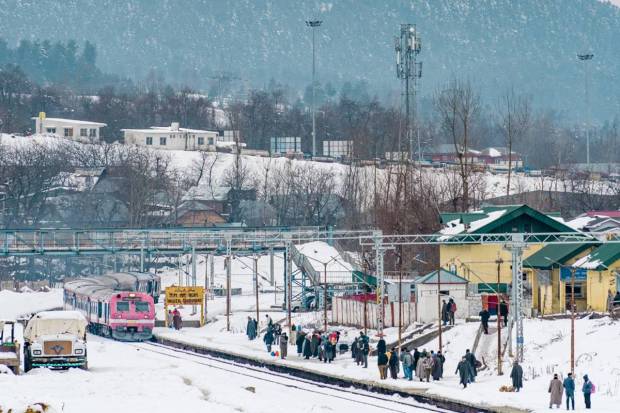 In the photos, one can even see travellers waiting and a train arriving at the station. (Image courtesy: Ministry of Railways)