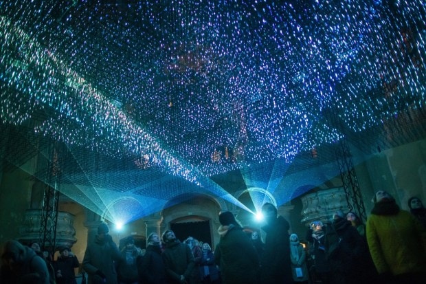 Laser show during the 