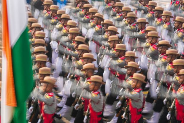 “The Republic Day parade will be a unique mix of the country’s military prowess and cultural diversity, depicting the country’s growing indigenous capabilities, Nari Shakti and emergence of a ‘New India’,” the Defence Ministry had said. (Image: PTI)