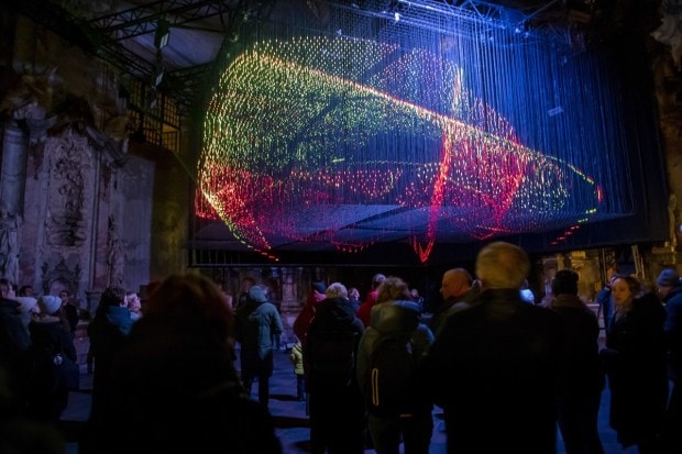 Light illumination in Vilnius city. (AP photo)