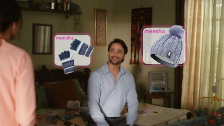 The videos feature pop-ups of products appearing next to the character as they worry about every requirement