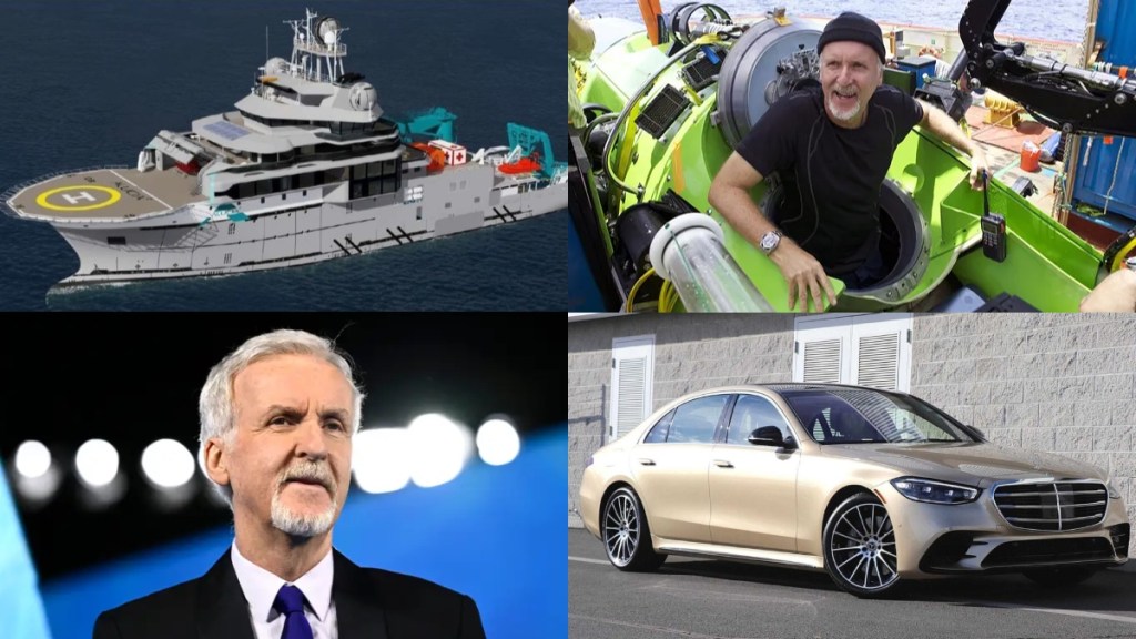 James cameron cars, yacht