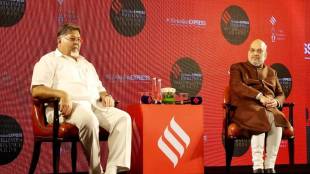 Amit Shah at The Indian Express Excellence Award