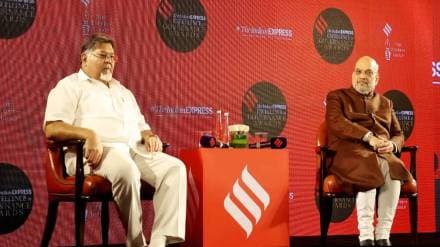 Amit Shah at The Indian Express Excellence Award