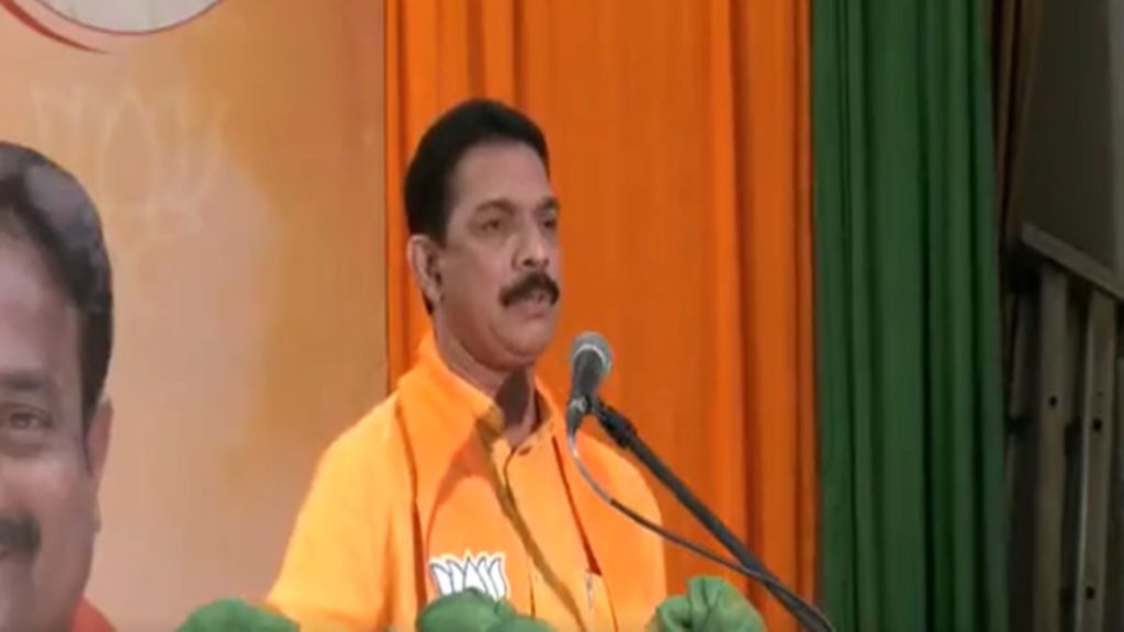 Karnataka BJP leader Nalin Kumar Kateel. (Photo: Twitter/INCKarnataka/Screengrab)