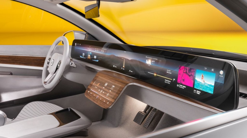 continental ultrawide curved display for cars