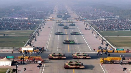 Full Dress Rehearsal of Republic Day Parade 2023. credit MoD 