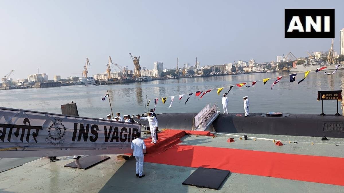 Submarine INS Vagir commissioned, set to give boost to Indian Navy’s ...