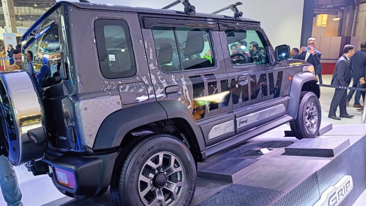 Powering the new Jimny 5-door SUV is a 1.5-litre K-series naturally-aspirated petrol engine that develops 103 bhp and 134 Nm of peak torque. Transmission options include a 5-speed manual gearbox and a 4-speed AT with AllGrip Pro 4X4 system for superior off-road capabilities.