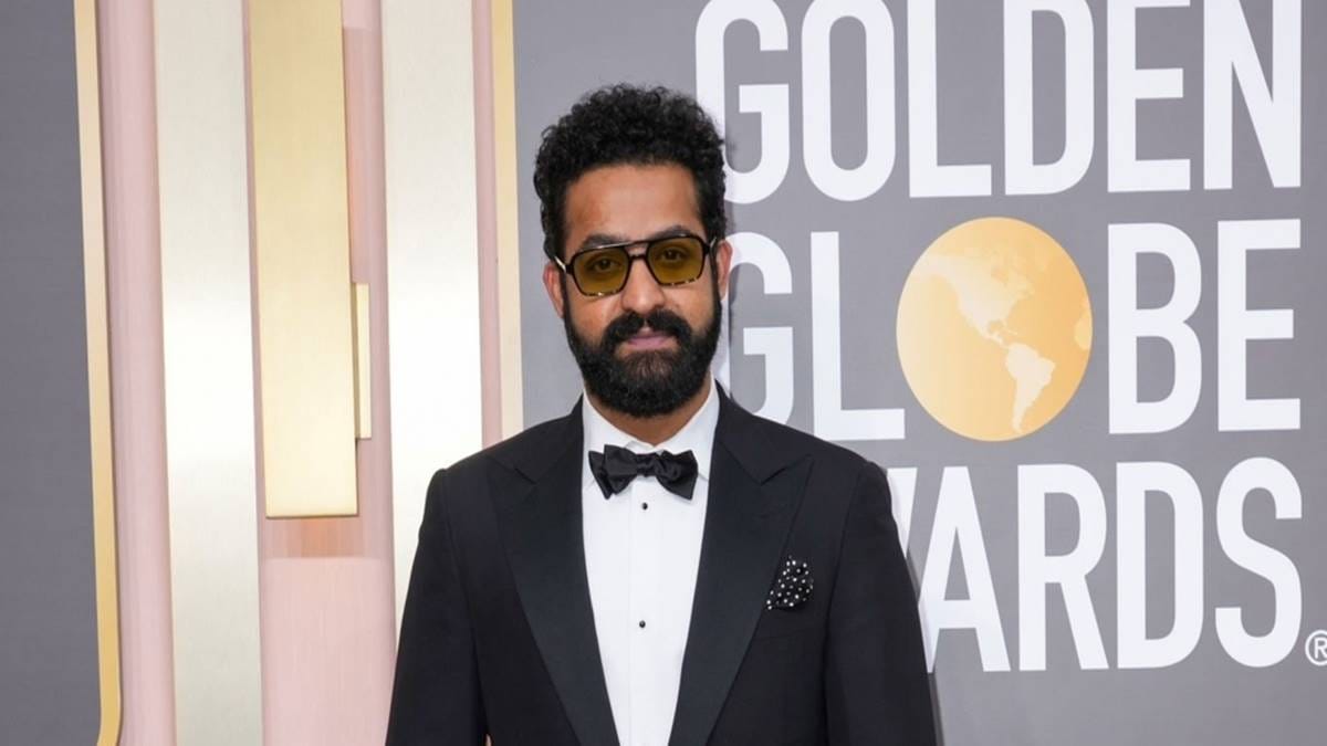 NTR Jr owns the red carpet at Golden Globes in a classic black tuxedo; In  Pics - Lifestyle News | The Financial Express