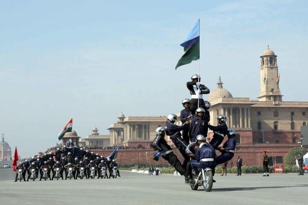 The Republic Day parade is an annual event that showcases India's cultural and military prowess. (Pic: MinistryOfDefence)