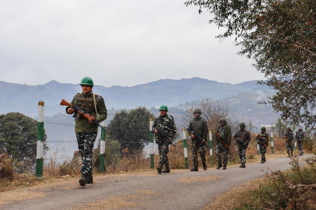 Security personnel at Poonch district (PTI Image)