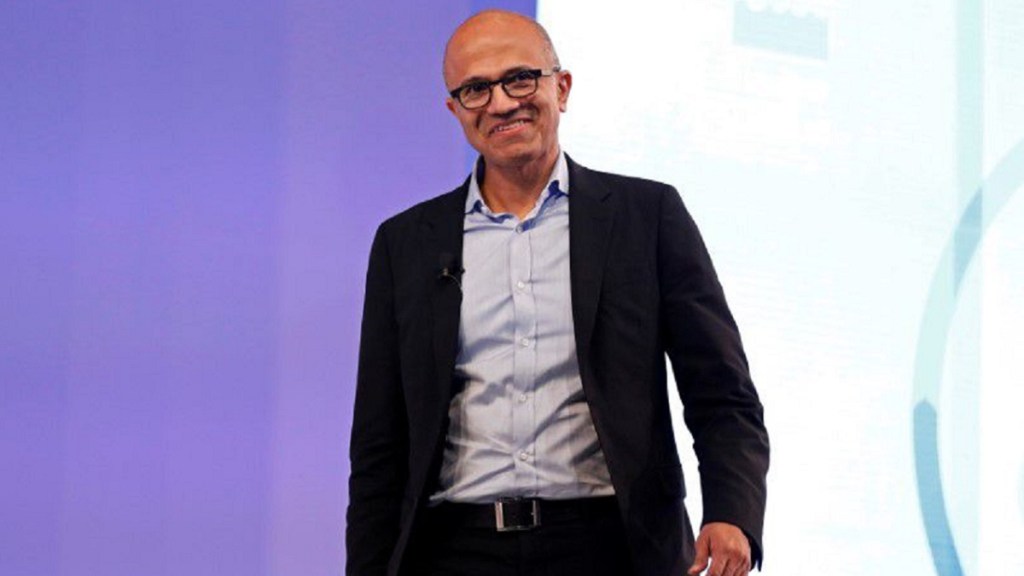 Microsoft, Satya Nadella, IndiaStack, UPI, economic growth, digital public goods, cloud technology, inflation, deflation, tech companies, layoff, Digital India