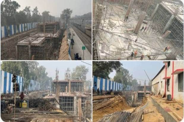 Delhi's Safdarjung railway station is getting redeveloped at a sanctioned cost of Rs 384.70 crores. Foundation work is in progress and the RCC footings, retaining wall, columns, and slabs are being cast, informed the Ministry of Railways, on Thursday.Anchor drilling and grouting works are underway,  the ministry further informed.