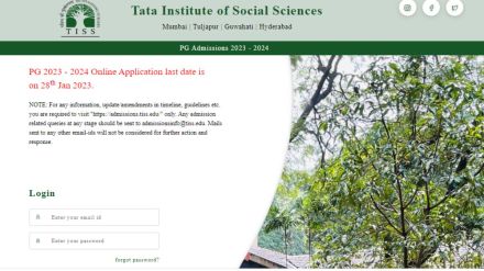 TISSNET 2023 registration, exam, and admit card dates