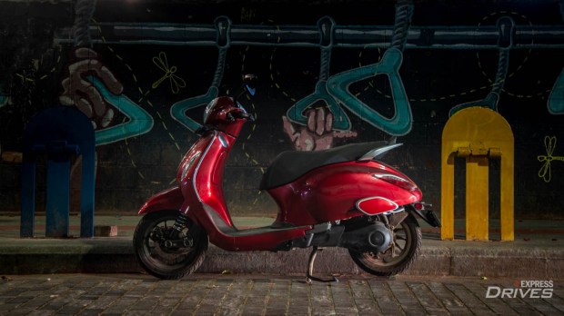 The swooping body panels give it a retro look.