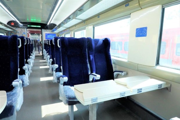 The Vande Bharat Express will cover a distance of 699 kms in 8 hours and 30 minutes. It will run six days a week except Sunday. The train will stop at four railway stations during its journey between Secunderabad Junction to Visakhapatnam. (Image: Twitter/Ministry of Railways)