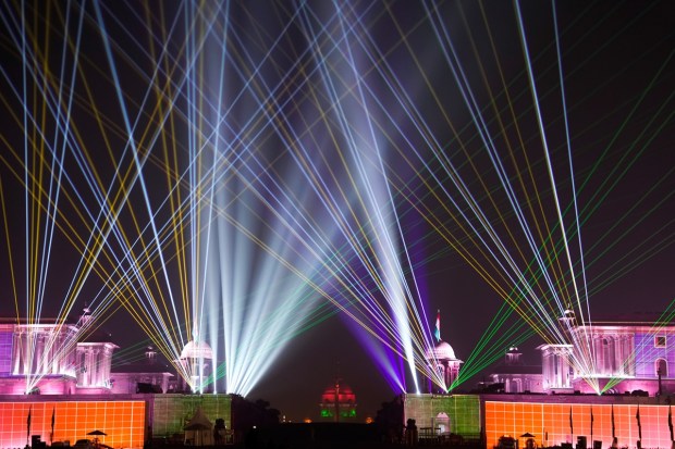 Views of North-South Block and Rashtrapati Bhavan. (PTI photo)