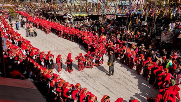 Manali: Women perform 'Kulvi Naati' dance during the The Winter Carnival of Himachal Pradesh is a great way to celebrate the culture and traditions of this region. This year the Carnival is being held from January 2 to January 6. It features various activities and events that will make you fall head over heels in love with this beautiful place. The event was first established in 1977 to promote skiing in the state. Over the years, it has grown and expanded to become a prominent part of the cultural calendar. Let us take a look at some of the beautiful images: (PTI Photo)